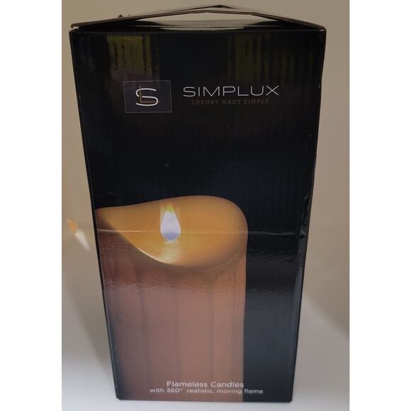 Simplux LED Squared Candle with Moving Flame and Remote (Set of 2) - Picture 5 of 8